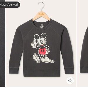 NWT Kids Disney Junk Food Vintage Mickey Mouse Sweatshirt Size XS 4-5T